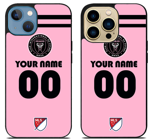 Custom Personalized Inter Miami CF MLS iPhone 14 | 14 Plus | 14 Pro | 14 Pro Max Case
