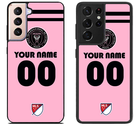 Custom Personalized Inter Miami CF MLS Samsung Galaxy S21 | S21 FE | S21+ | S21 Ultra Case