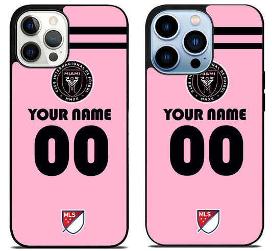 Custom Personalized Inter Miami CF MLS iPhone 15 Pro | iPhone 15 Pro Max Case