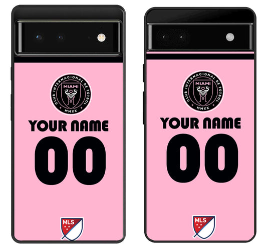 Custom Personalized Inter Miami CF MLS Google Pixel 6 | 6A | 6 Pro Case