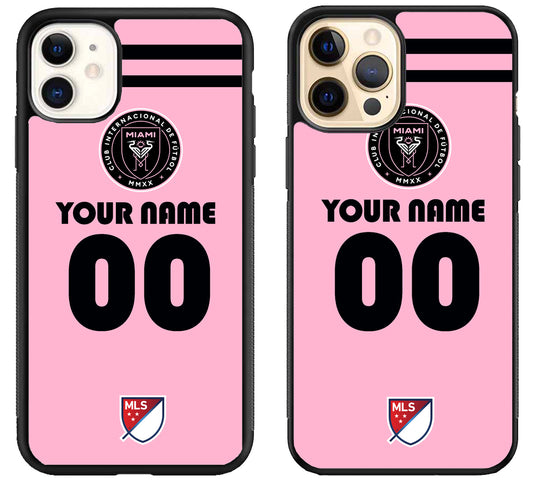 Custom Personalized Inter Miami CF MLS iPhone 12 | 12 Mini | 12 Pro | 12 Pro Max Case