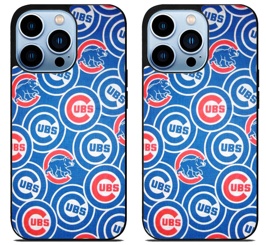 Iowa Cubs Logo Collage iPhone 15 Pro | iPhone 15 Pro Max Case