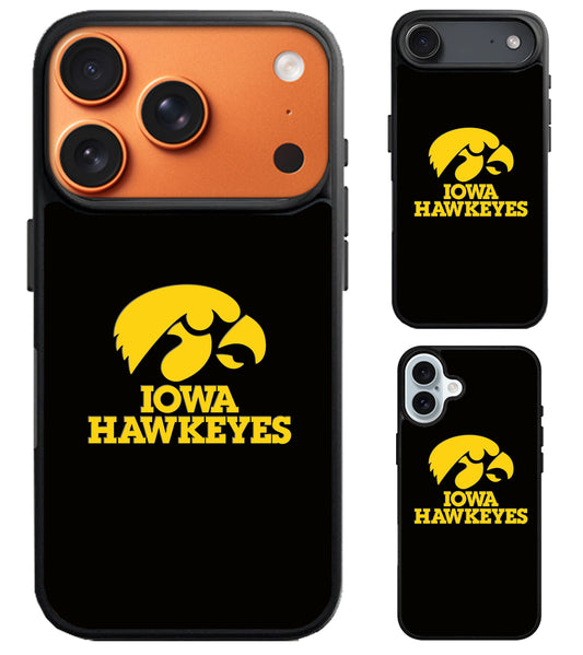 Iowa Hawkeyes Black Stylish iPhone Air | iPhone 17 | 17 Pro | 17 Pro Max Case