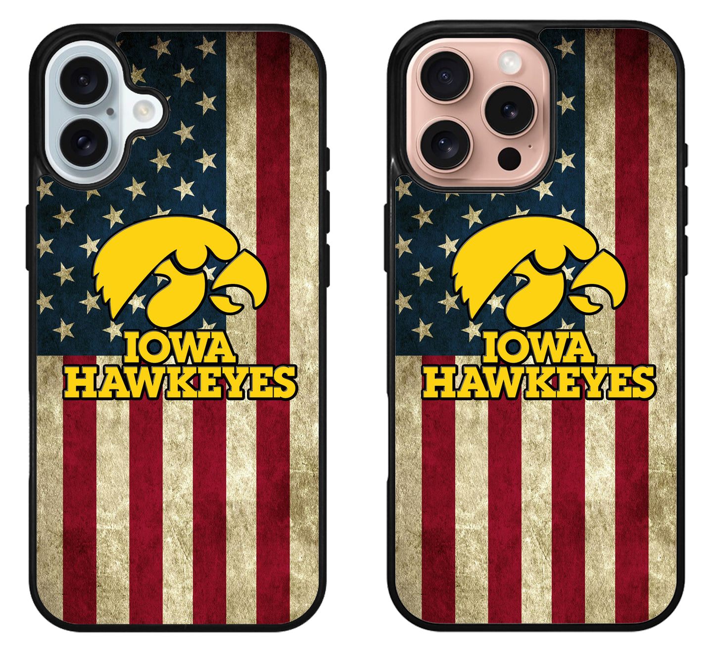 Iowa Hawkeyes Flag iPhone 16 | 16 Plus | 16 Pro | 16 Pro Max Case