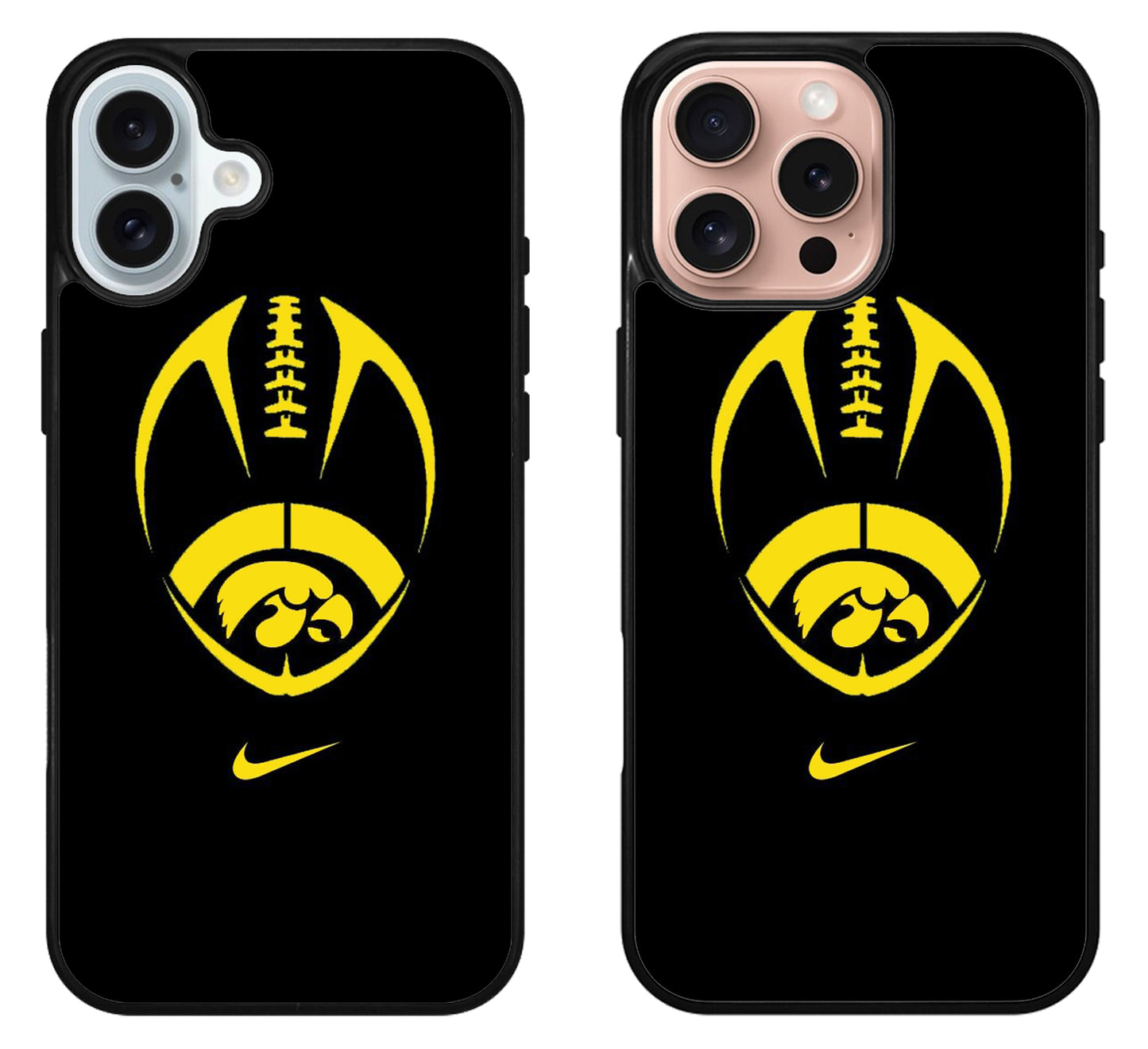 Iowa Hawkeyes Logo Football iPhone 16 | 16 Plus | 16 Pro | 16 Pro Max Case