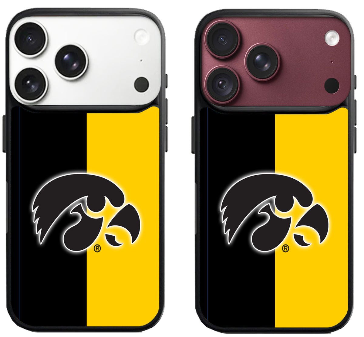 Iowa Hawkeyes Logo Stripe iPhone 18 Pro | 18 Pro Max Case