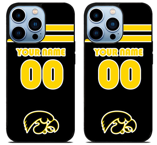 Custom Personalized Iowa Hawkeyes iPhone 15 Pro | iPhone 15 Pro Max Case