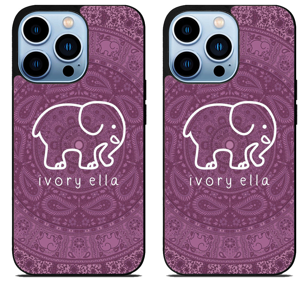 Ivory Ella Pattern iPhone 15 Pro | iPhone 15 Pro Max Case