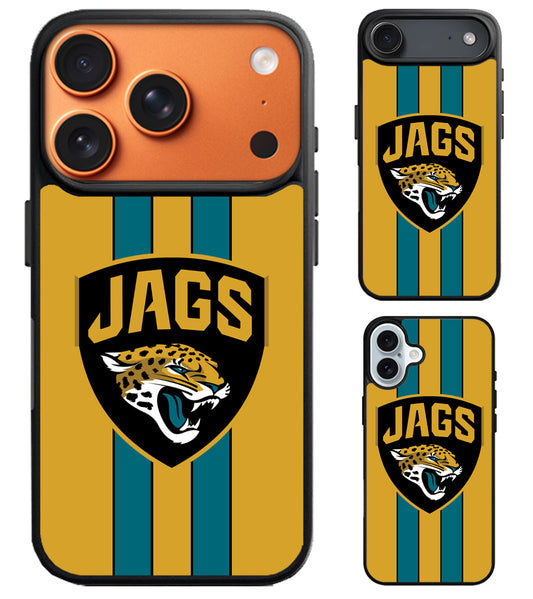 Jacksonville Jaguars Stripe iPhone Air | iPhone 17 | 17 Pro | 17 Pro Max Case