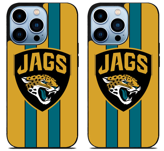 Jacksonville Jaguars Stripe iPhone 15 Pro | iPhone 15 Pro Max Case