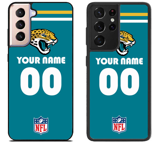 Custom Personalized Jacksonville Jaguars NFL Samsung Galaxy S21 | S21 FE | S21+ | S21 Ultra Case