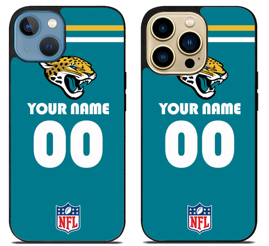 Custom Personalized Jacksonville Jaguars NFL iPhone 14 | 14 Plus | 14 Pro | 14 Pro Max Case