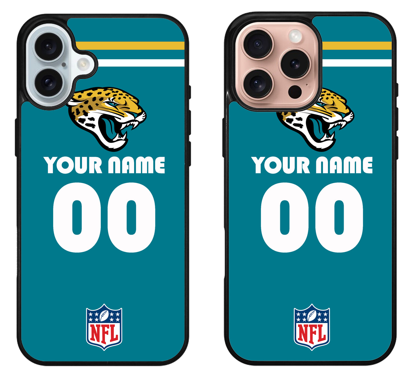 Custom Personalized Jacksonville Jaguars NFL iPhone 16 | 16 Plus | 16 Pro | 16 Pro Max Case