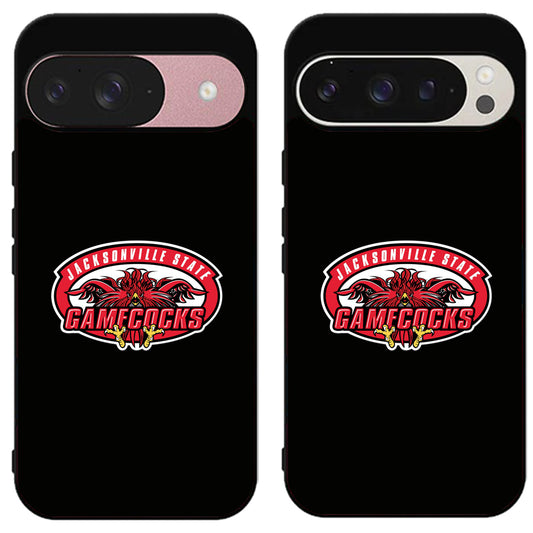 Jacksonville State Gamecocks Black Google Pixel 9 | 9 Pro | 9 Pro XL Case