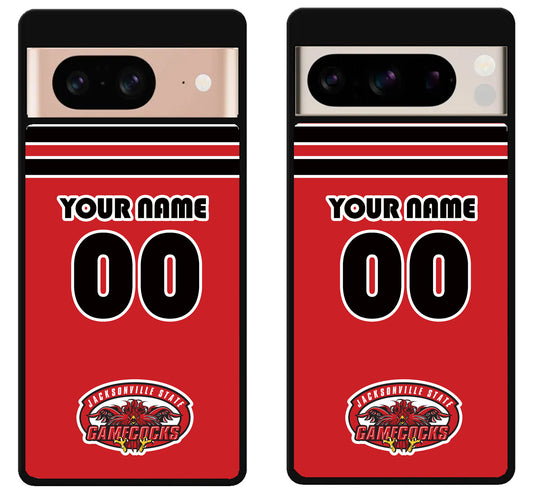 Custom Personalized Jacksonville State Gamecocks Google Pixel 8 | 8 Pro Case