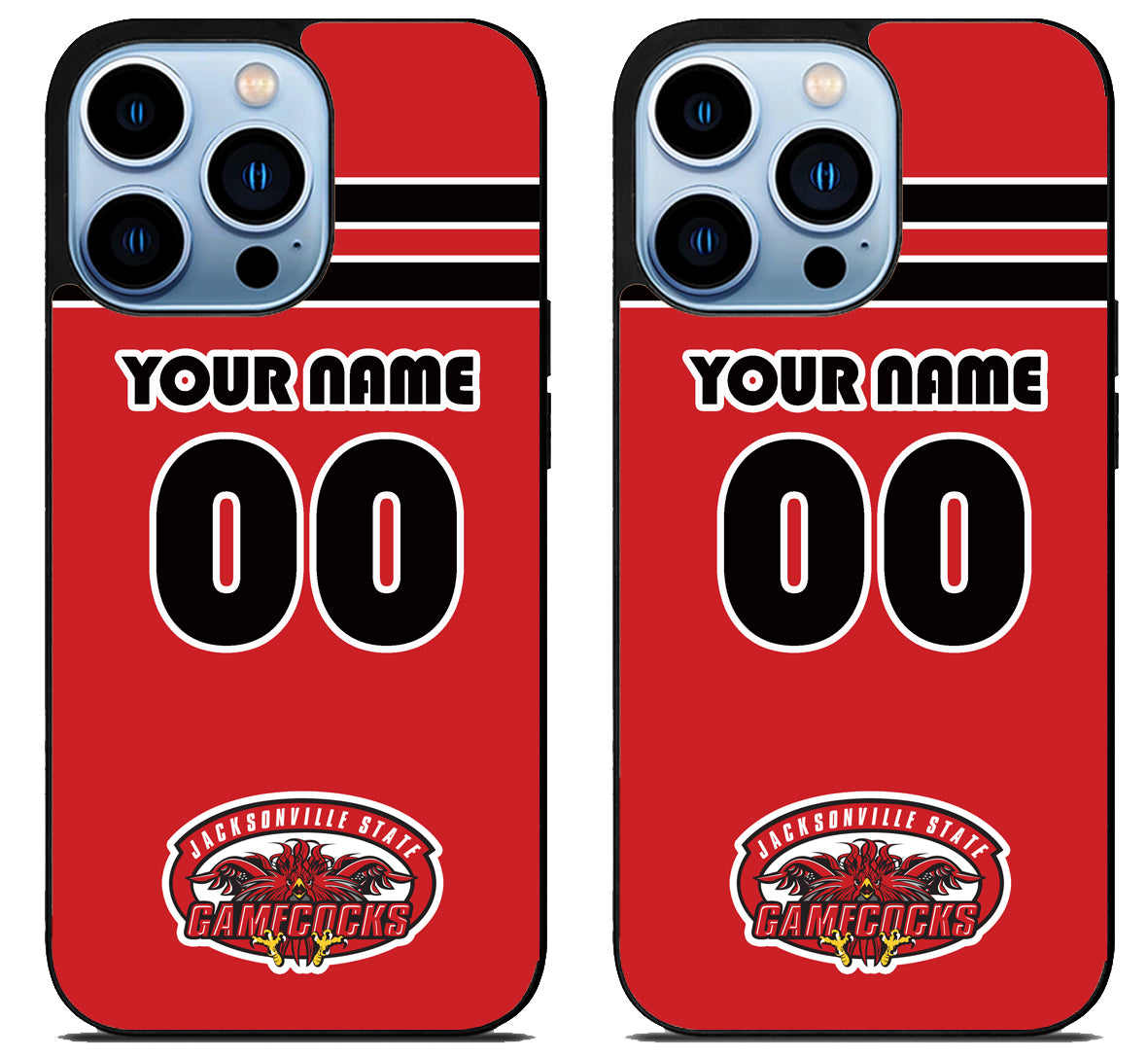 Custom Personalized Jacksonville State Gamecocks iPhone 15 Pro | iPhone 15 Pro Max Case