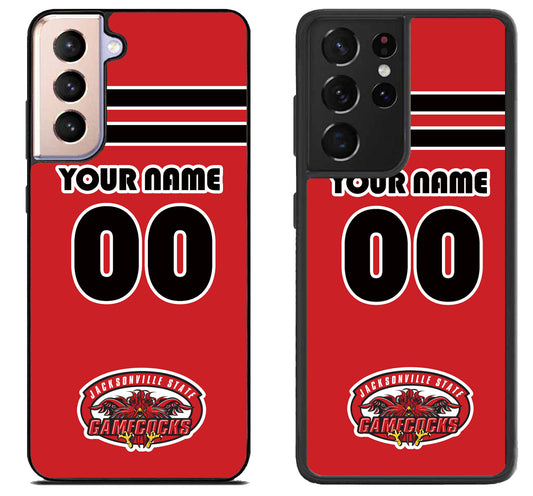 Custom Personalized Jacksonville State Gamecocks Samsung Galaxy S21 | S21 FE | S21+ | S21 Ultra Case