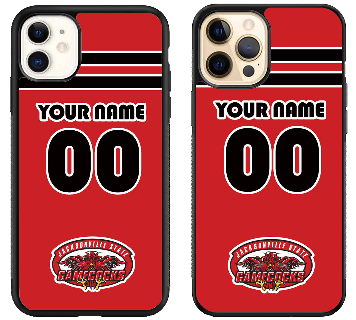 Custom Personalized Jacksonville State Gamecocks iPhone 12 | 12 Mini | 12 Pro | 12 Pro Max Case