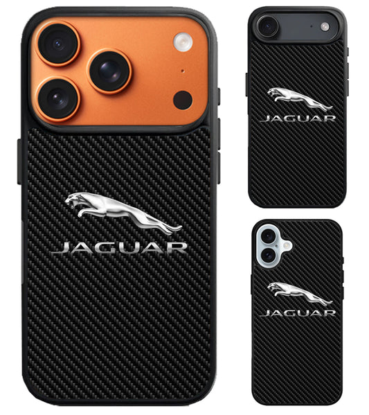 Jaguar Black Carbon iPhone Air | iPhone 17 | 17 Pro | 17 Pro Max Case