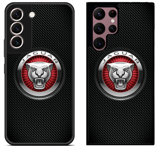 Jaguar Logo Carbon Samsung Galaxy S22 | S22+ | S22 Ultra Case