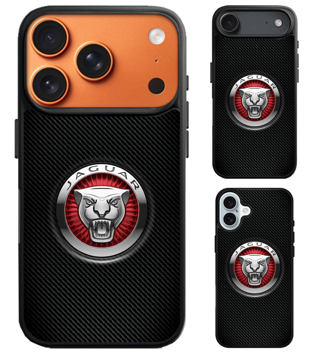 Jaguar Logo Carbon iPhone Air | iPhone 17 | 17 Pro | 17 Pro Max Case