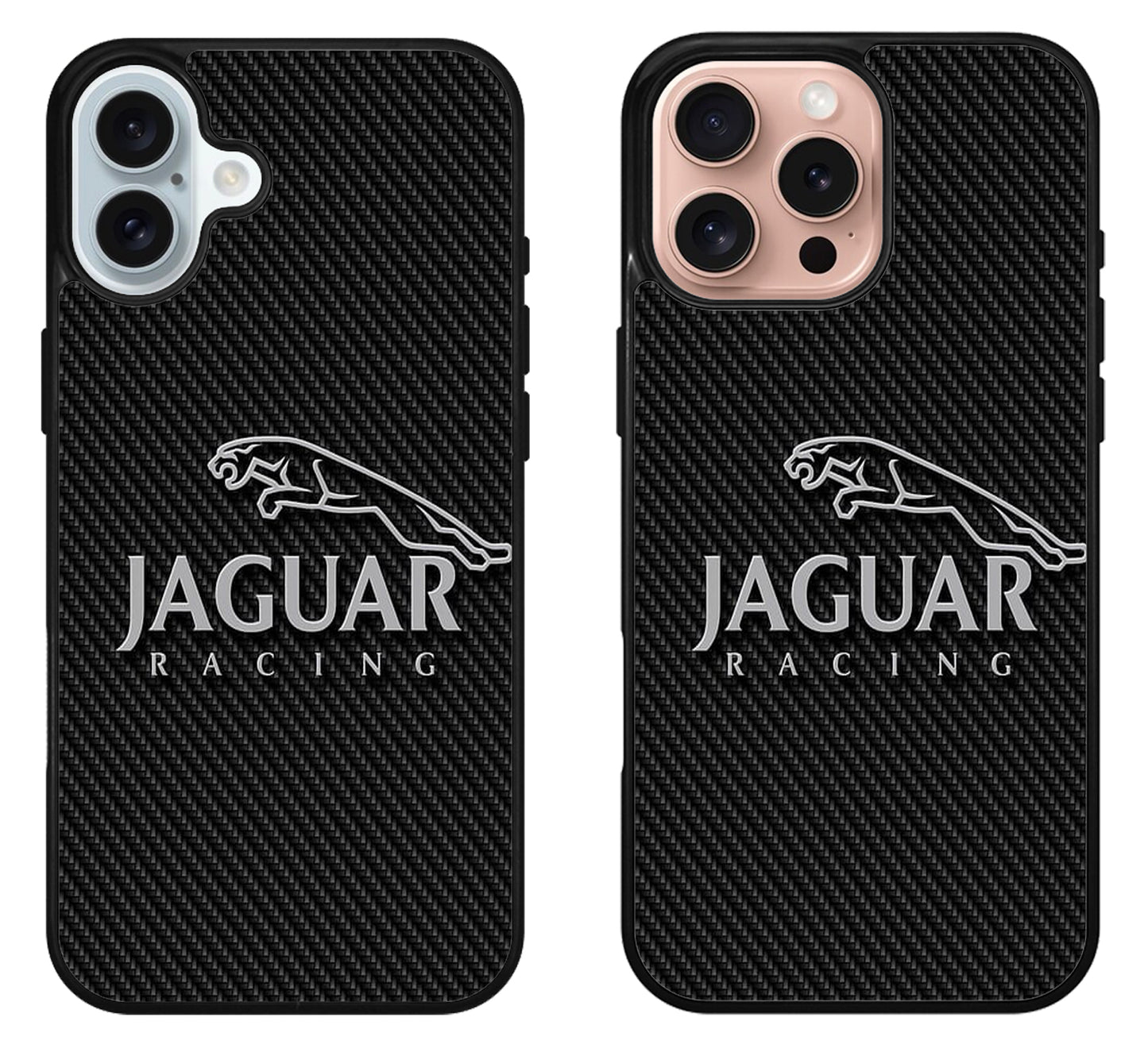 Jaguar Racing Logo Carbon iPhone 16 | 16 Plus | 16 Pro | 16 Pro Max Case
