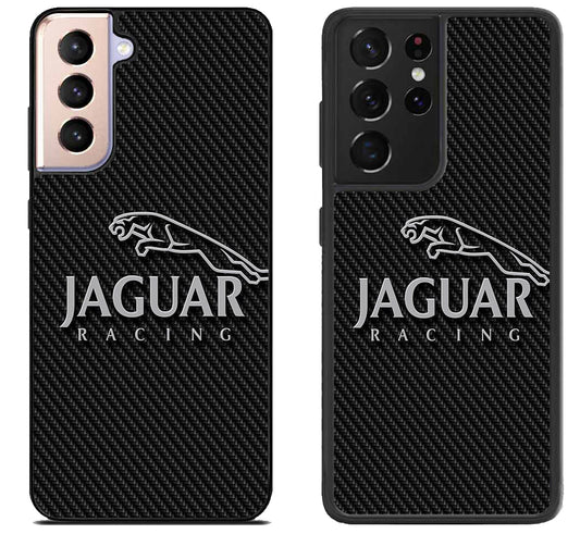 Jaguar Racing Logo Carbon Samsung Galaxy S21 | S21 FE | S21+ | S21 Ultra Case