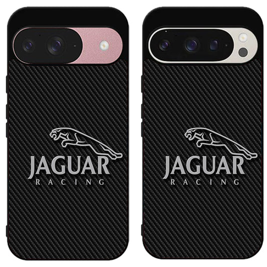 Jaguar Racing Logo Carbon Google Pixel 9 | 9 Pro | 9 Pro XL Case