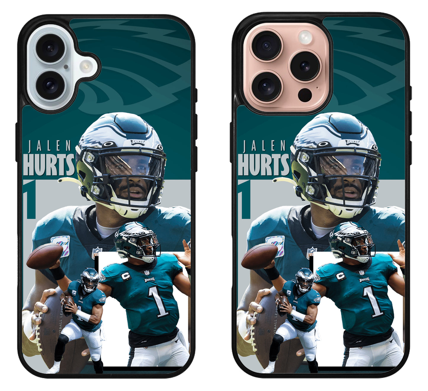 Jalen Hurts Philadelphia Eagles Collage iPhone 16 | 16 Plus | 16 Pro | 16 Pro Max Case