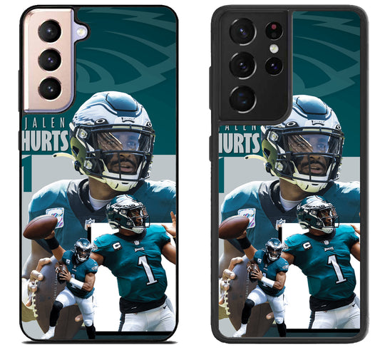 Jalen Hurts Philadelphia Eagles Collage Samsung Galaxy S21 | S21 FE | S21+ | S21 Ultra Case