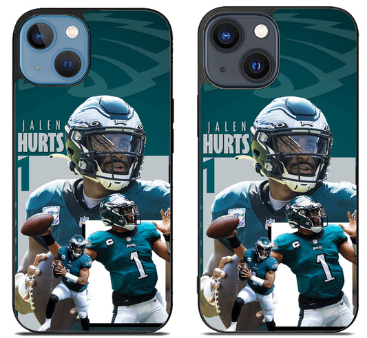 Jalen Hurts Philadelphia Eagles Collage iPhone 15 | iPhone 15 Plus Case