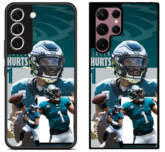 Jalen Hurts Philadelphia Eagles Collage Samsung Galaxy S22 | S22+ | S22 Ultra Case