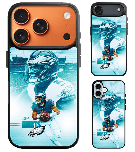 Jalen Hurts Philadelphia Eagles NFL iPhone Air | iPhone 17 | 17 Pro | 17 Pro Max Case