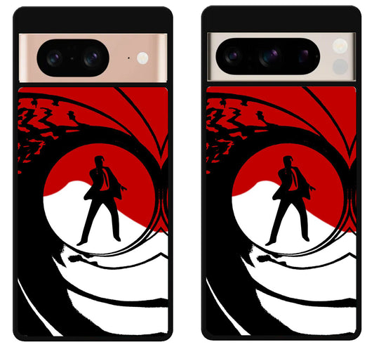 James Bond Red And White Google Pixel 8 | 8 Pro Case