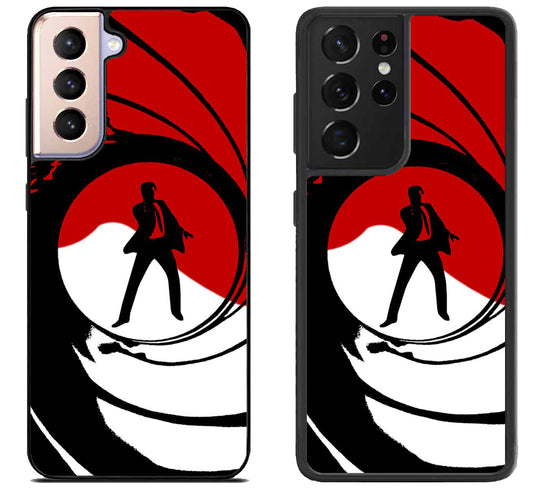James Bond Red And White Samsung Galaxy S21 | S21 FE | S21+ | S21 Ultra Case