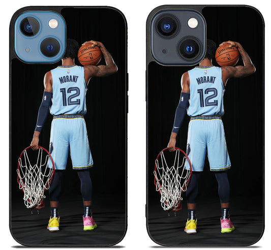 Ja morant Grizzlies Background iPhone 15 | iPhone 15 Plus Case