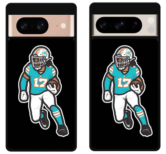 Jaylen Waddle Miami Dolphins Black Google Pixel 8 | 8 Pro Case