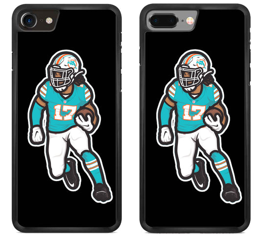 Jaylen Waddle Miami Dolphins Black iPhone 8 | 8 Plus Case
