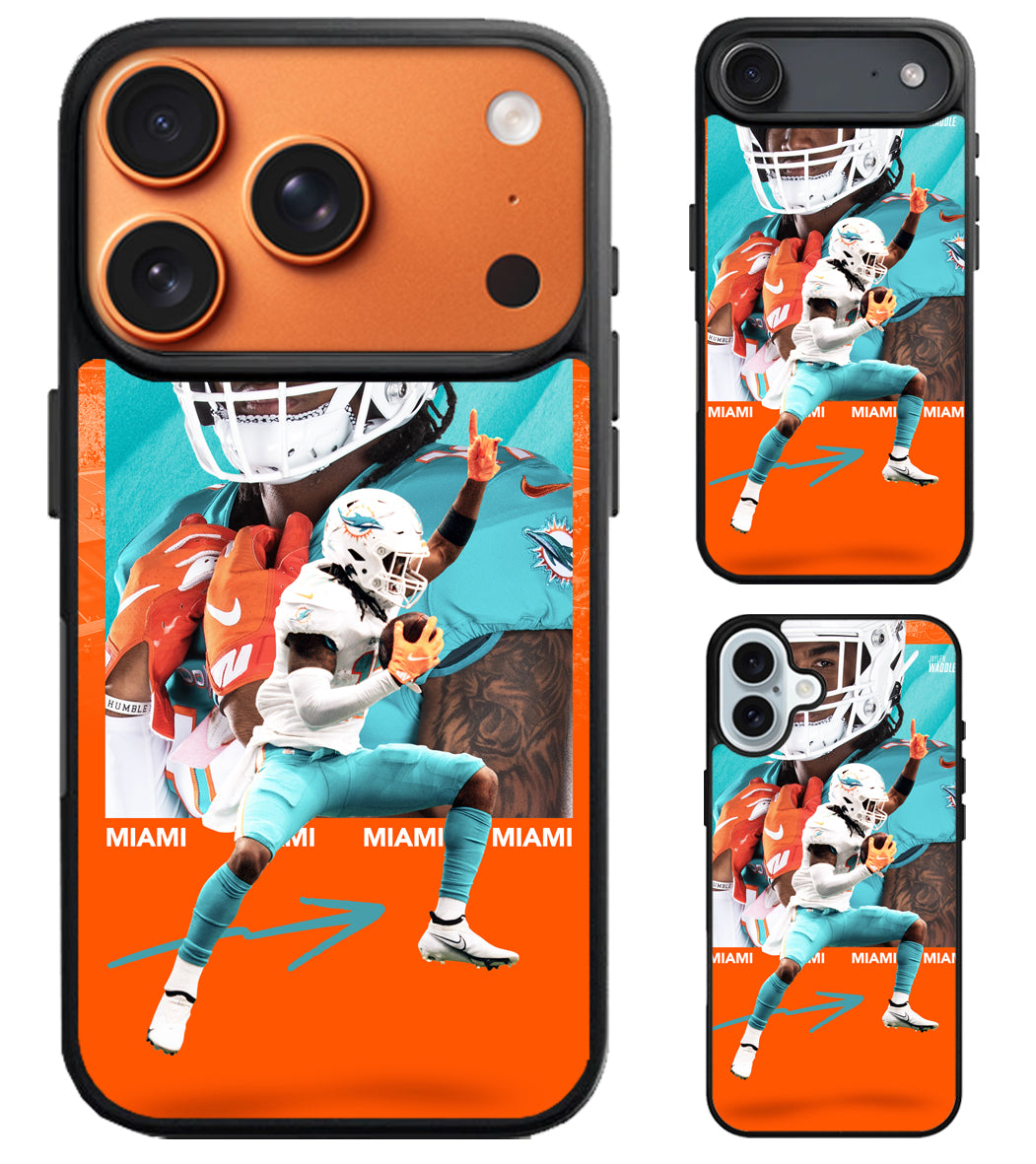 Jaylen Waddle Miami Dolphins Cover iPhone Air | iPhone 17 | 17 Pro | 17 Pro Max Case