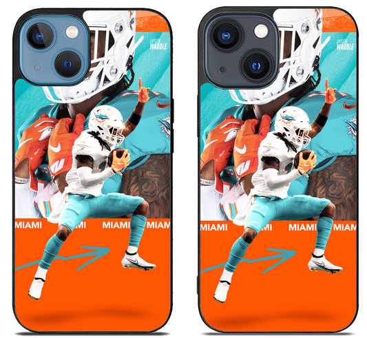 Jaylen Waddle Miami Dolphins Cover iPhone 15 | iPhone 15 Plus Case