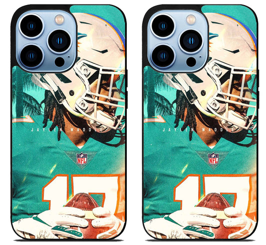 Jaylen Waddle Miami Dolphins Stylish iPhone 15 Pro | iPhone 15 Pro Max Case