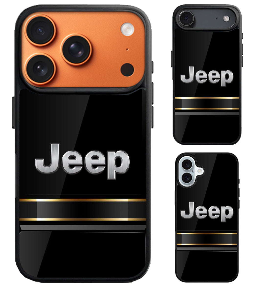 Jeep Black Metallic iPhone Air | iPhone 17 | 17 Pro | 17 Pro Max Case