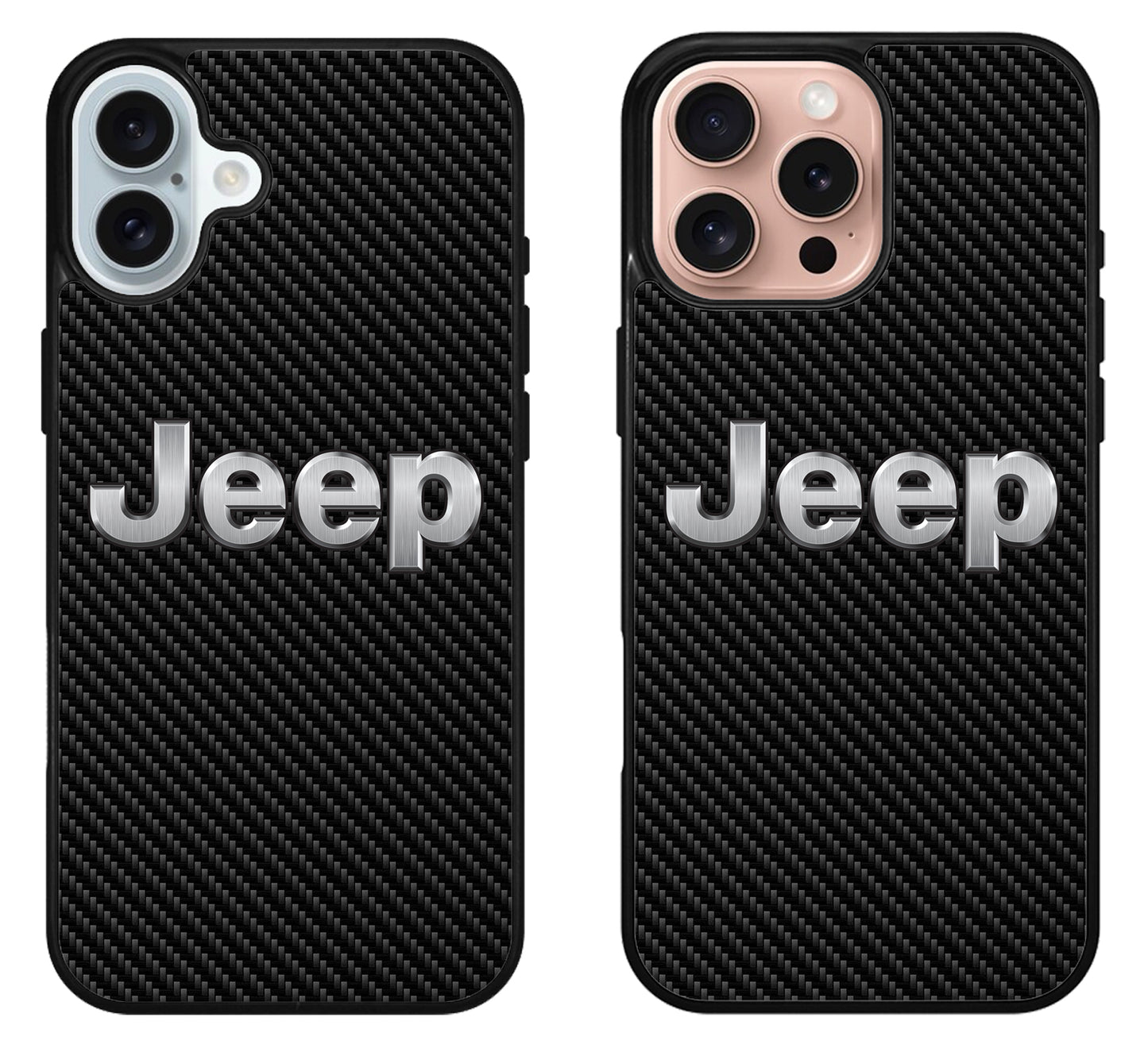 Jeep Logo Carbon iPhone 16 | 16 Plus | 16 Pro | 16 Pro Max Case