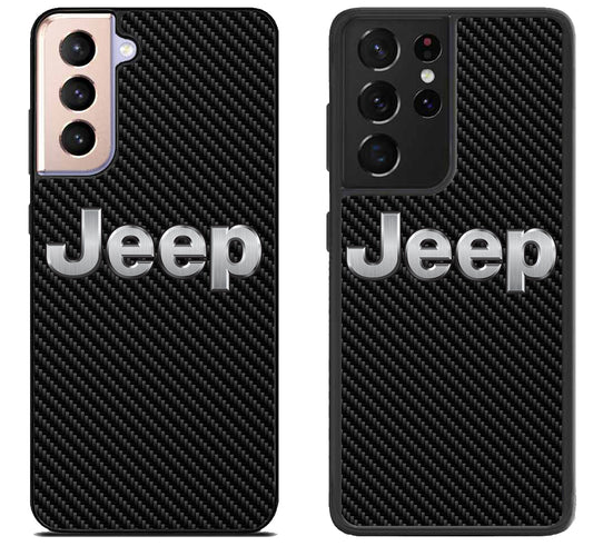 Jeep Logo Carbon Samsung Galaxy S21 | S21 FE | S21+ | S21 Ultra Case
