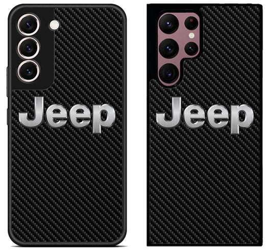 Jeep Logo Carbon Samsung Galaxy S22 | S22+ | S22 Ultra Case