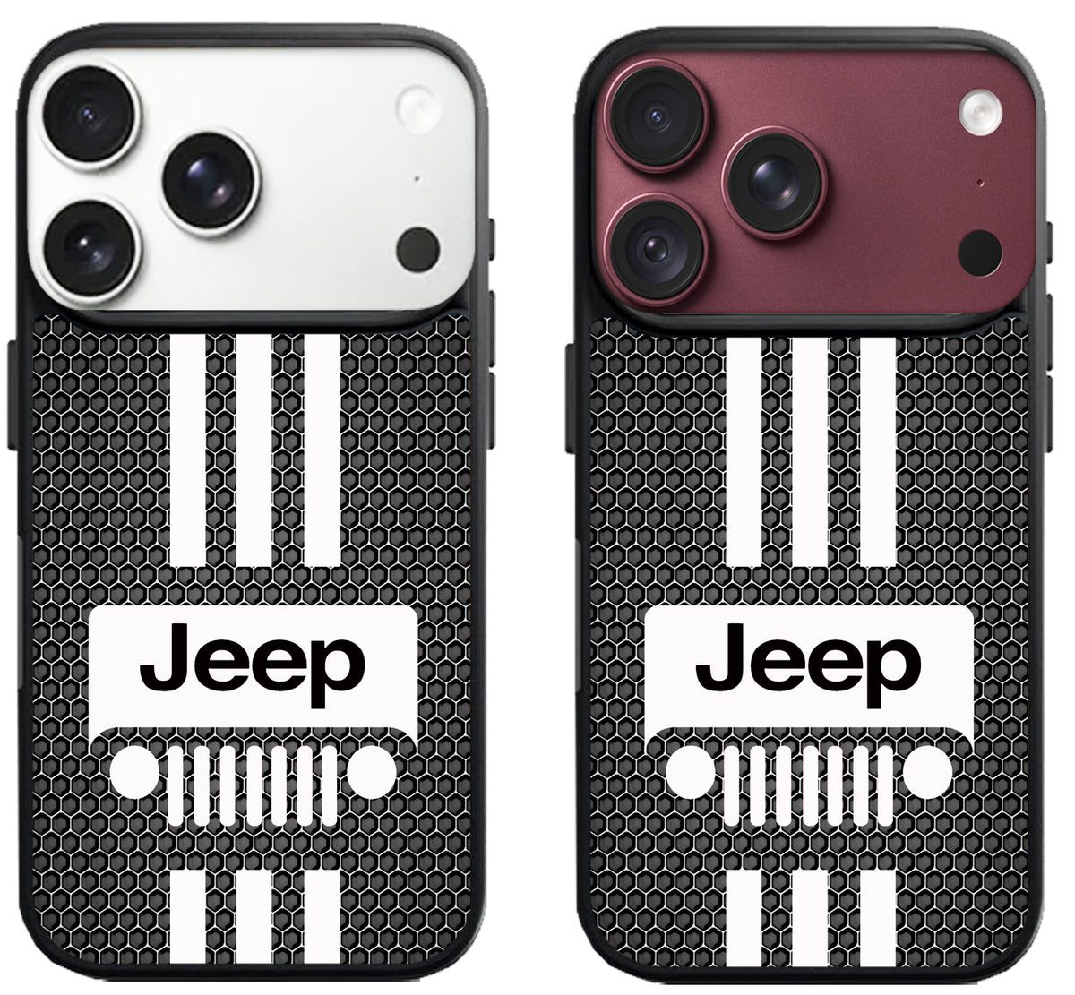 Jeep Wrangler Black White Striped iPhone 18 Pro | 18 Pro Max Case