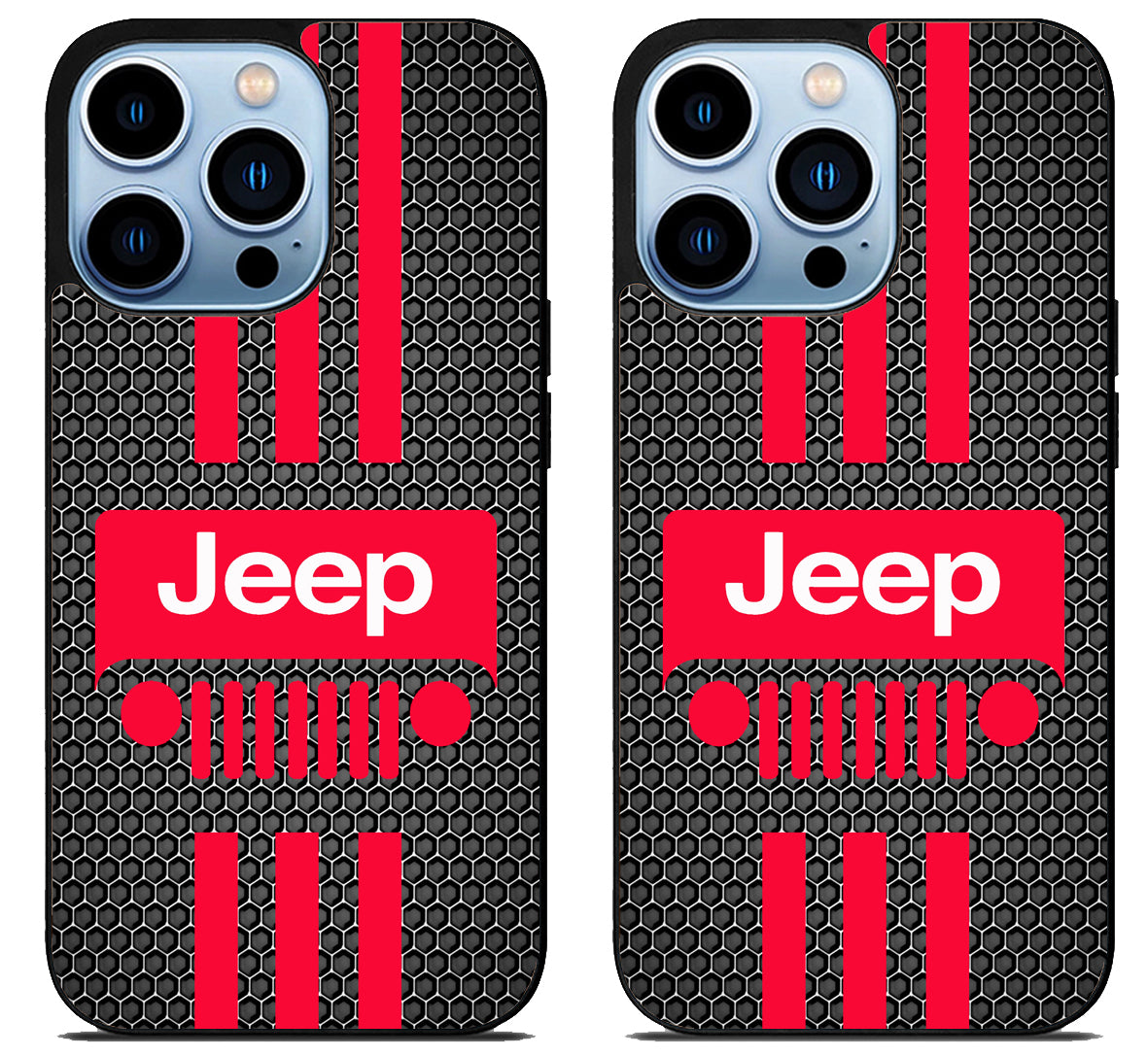 Jeep Wrangler Red Stripe iPhone 15 Pro | iPhone 15 Pro Max Case