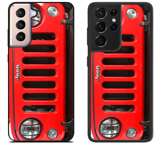 Jeep Wrangler Red Samsung Galaxy S21 | S21 FE | S21+ | S21 Ultra Case