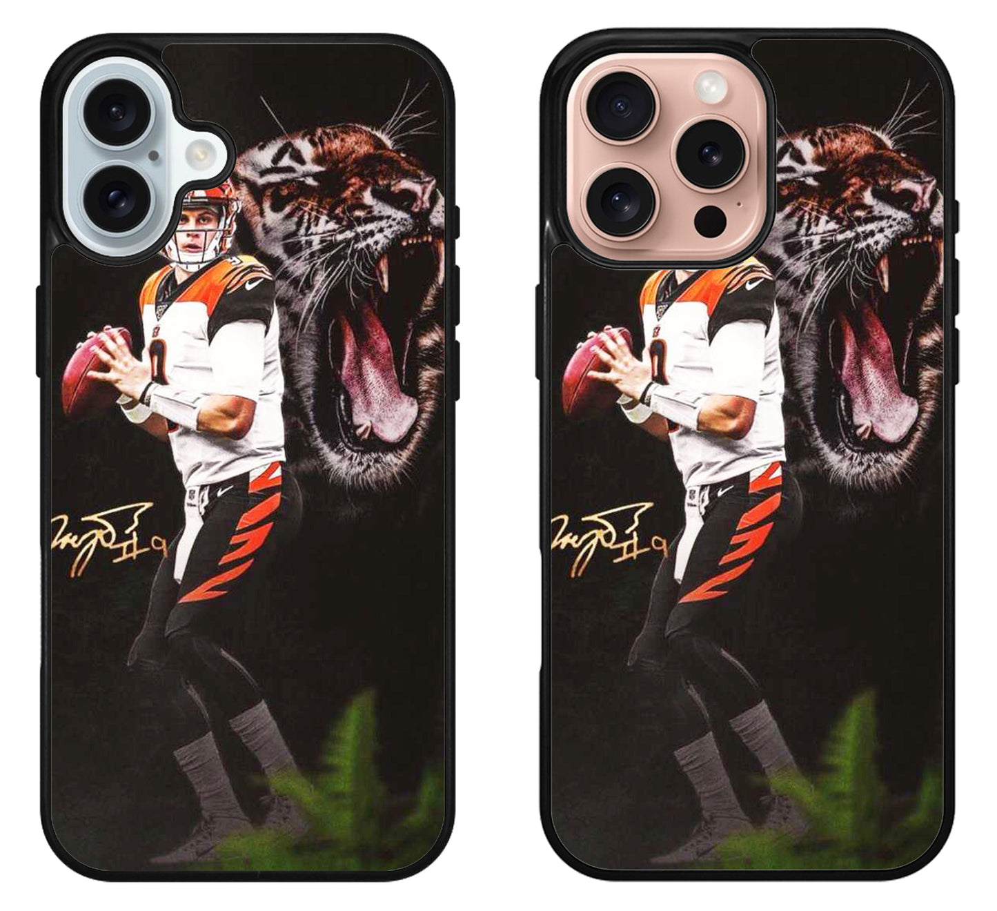 Joe Burrow Cincinnati Bengals Black iPhone 16 | 16 Plus | 16 Pro | 16 Pro Max Case