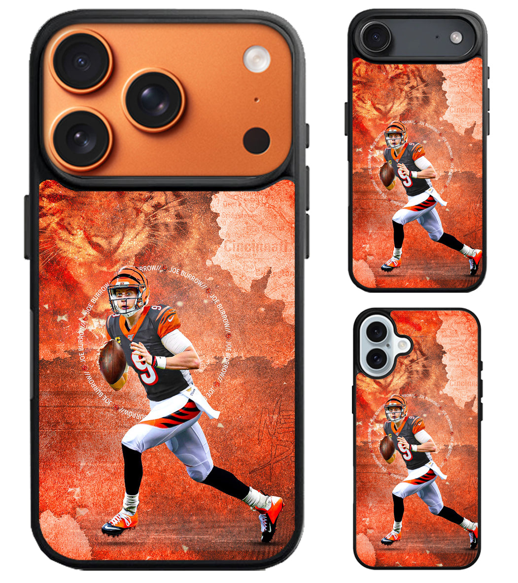 Joe Burrow Cincinnati Bengals Cover iPhone Air | iPhone 17 | 17 Pro | 17 Pro Max Case